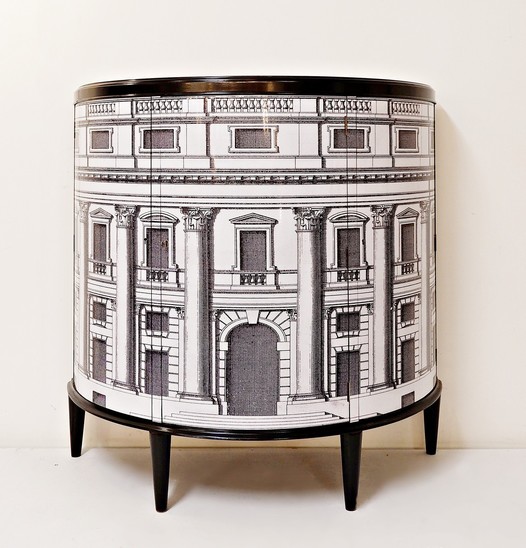 Demi Lune Cabinet Fornasetti Restyled