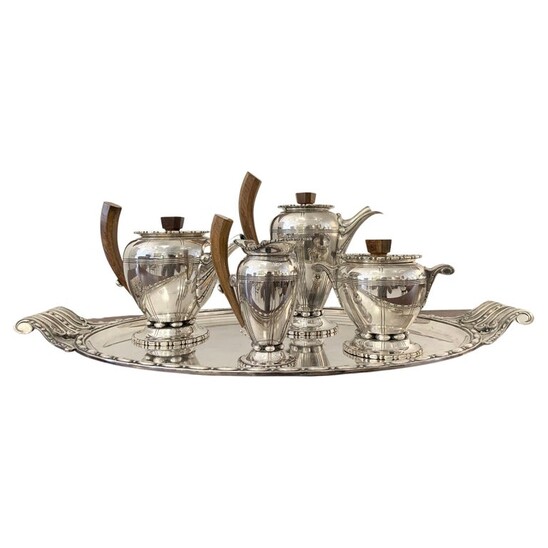 Durousseau & Raynaud Hallmarked Art Deco Silver Plated Service - France