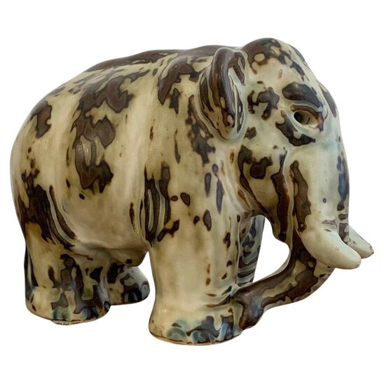 Elephant ceramic by Knud Kyhn - Denmark 1950s