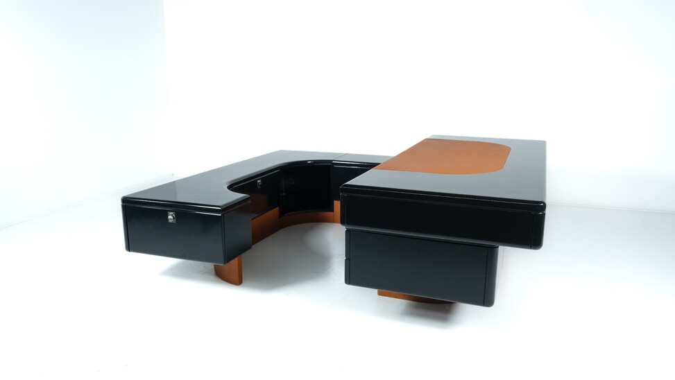 Executive Desk by Fabio Lenci for Bernini, Italy, 1970s