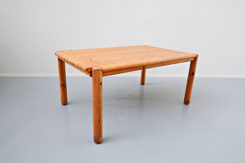 Extendable Pitchpin Dining Table by Rainer Daumiller, 1970s