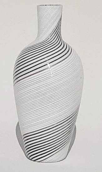 'Fasce Bianco Nero' vases by Dino Martens for Aureliano Toso-1954