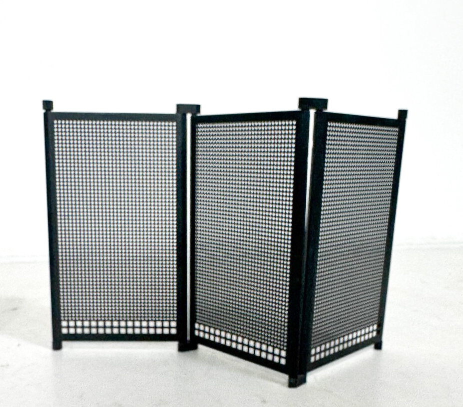 Fireplace set in the style of Tobia Scarpa,Italy circa 1960