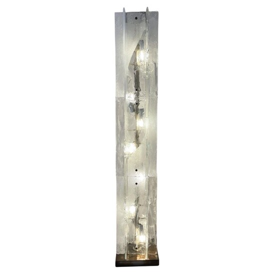 Floor Lamp by Carlo Nason for Mazzega, Murano Glass, Italy, 1960s