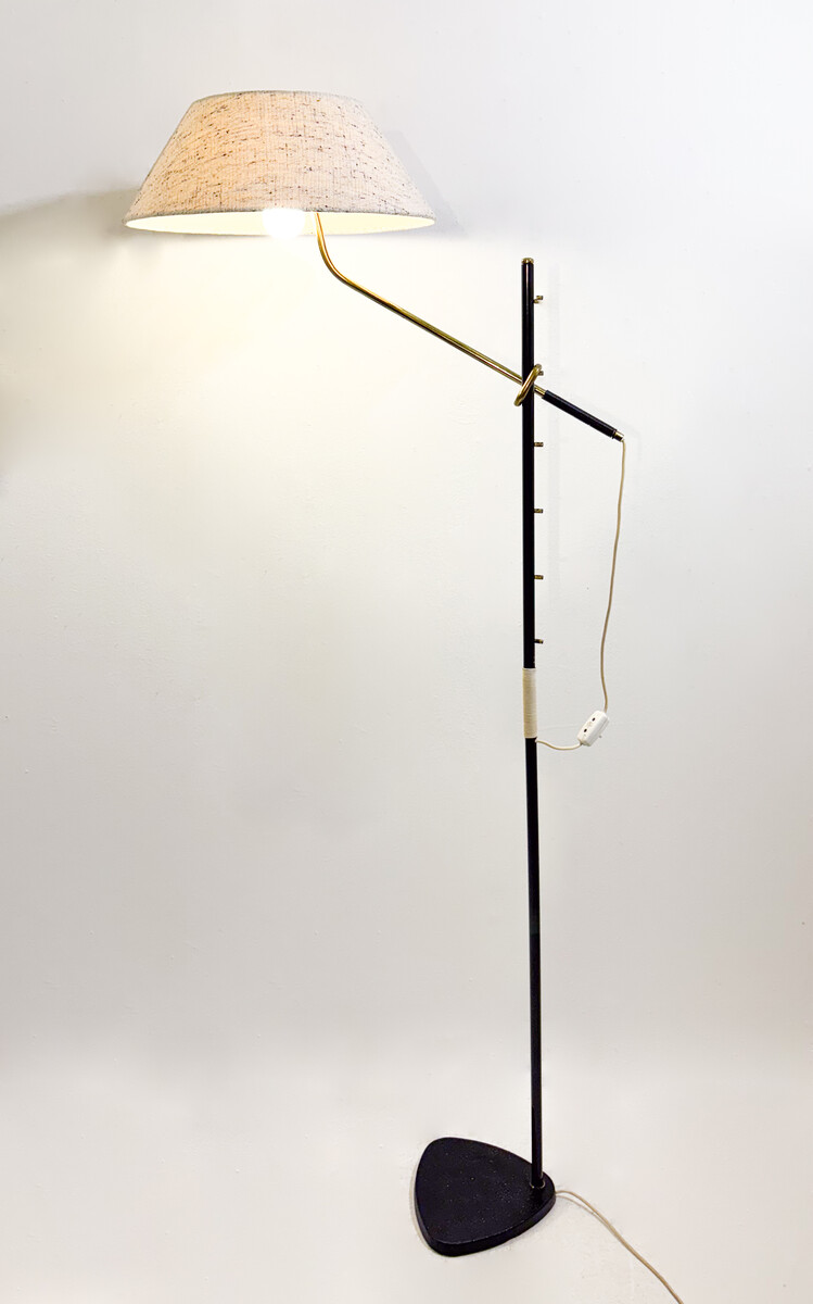 Floor Lamp Pelican N°2097 by J.T. Kalmar, Vienna, 1950s