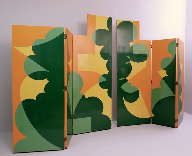 Folding Screen 'Balla' By Giacomo Balla For Simon Gavina - 1970s