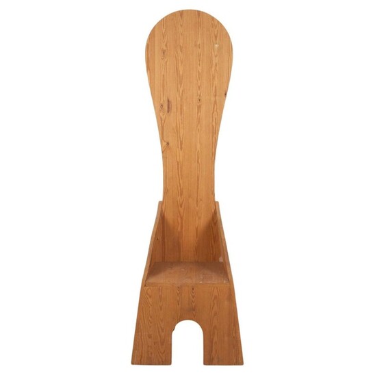 Fratina Chair by Mario Ceroli for Mobili Nella Valle for Poltronova, Italy 1972