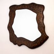 Free form Wall Mirror by Angelo Bragalini, Italy, 1970s