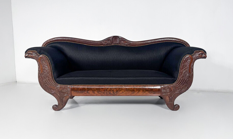 French Charles X Sofa, 1820s 