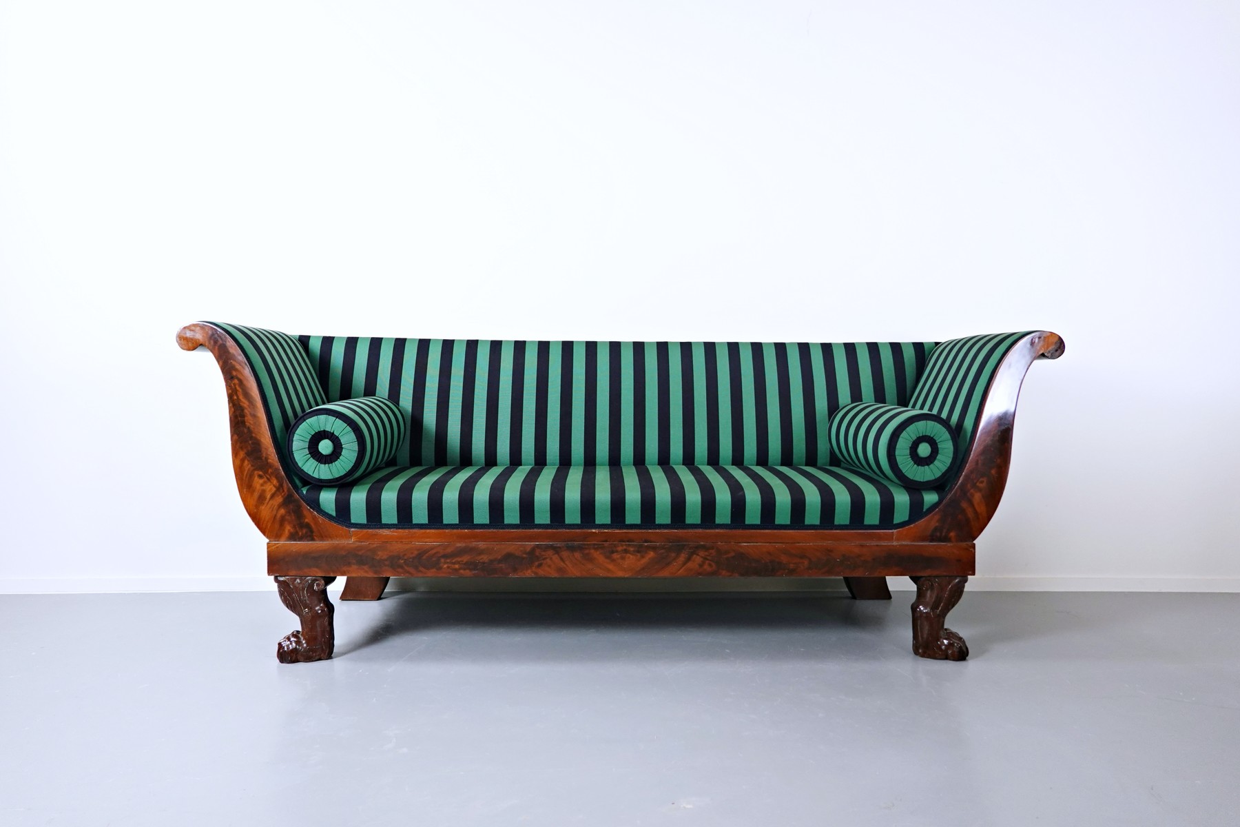 French Empire Sofa Mahogany Circa