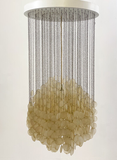 Fun 3DM Seashell Pendant Light by Verner Panton, Denmark, 1960s