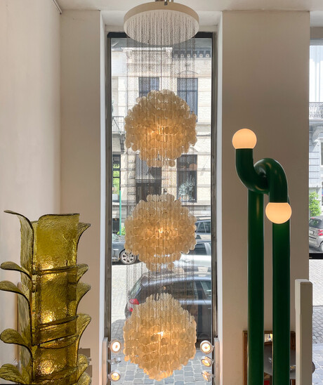 Fun 3DM Seashell Pendant Light by Verner Panton, Denmark, 1960s