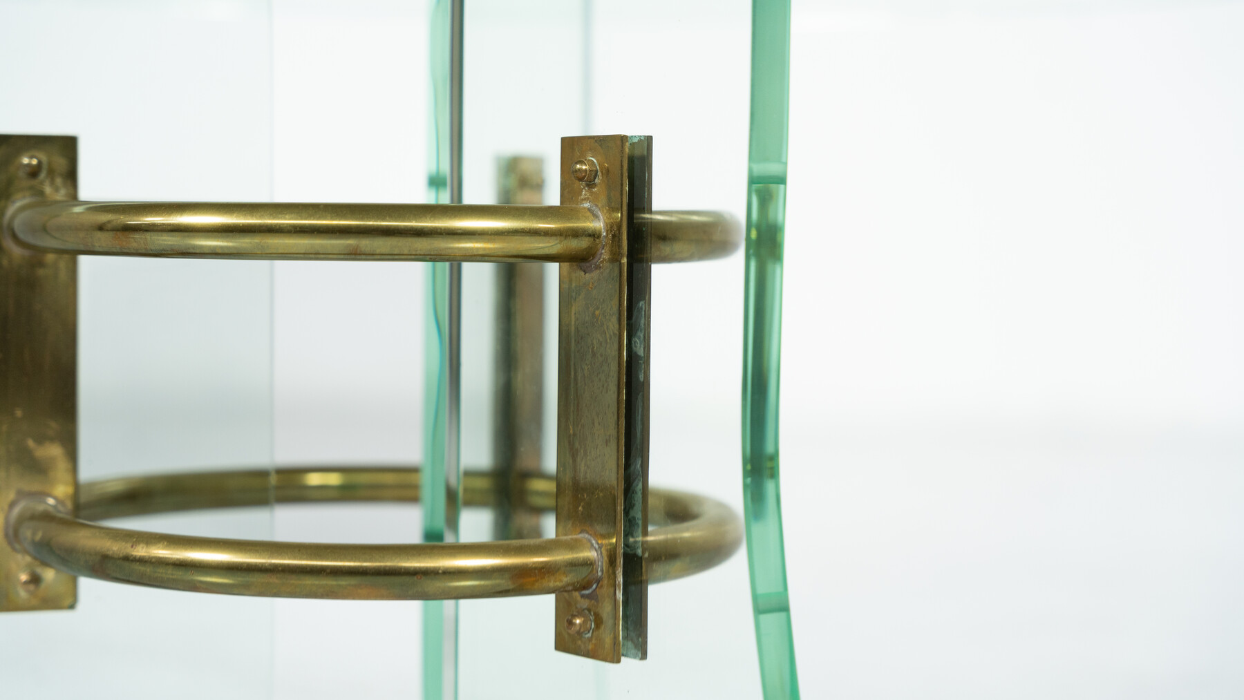 Glass and Brass Coffee Table by Pietro Chiesa for Fontana Arte, Italy
