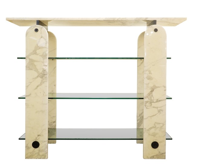 Glass And Marble Shelf