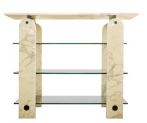 Glass And Marble Shelf