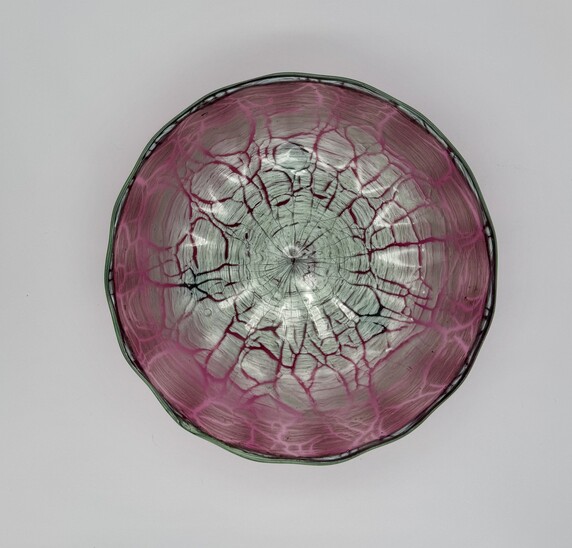 Glass bowl Loetz