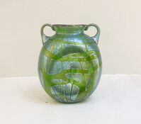 Green and Blue Small Art Deco Vase by Richard Loetz - Germany c.1930