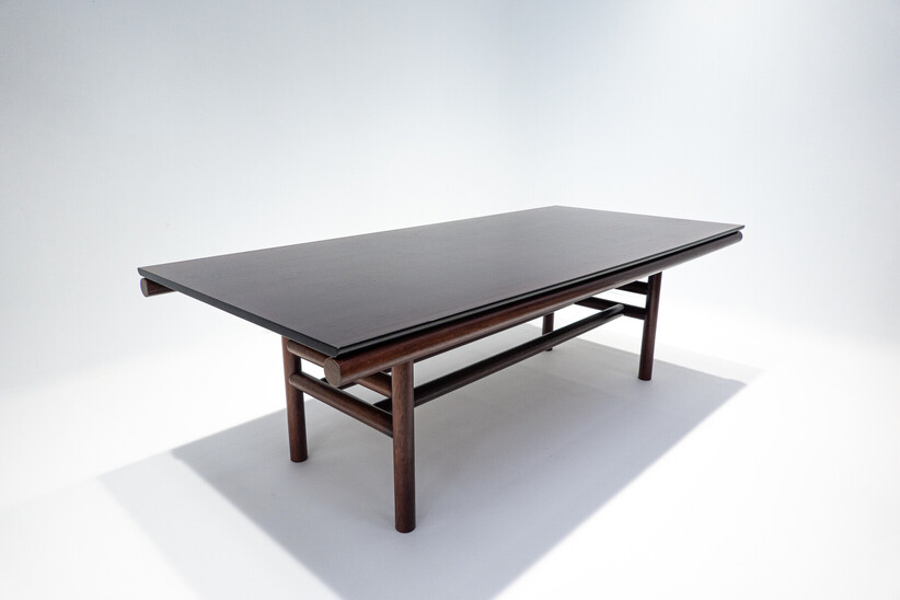 Gritti Wooden Dining Table by Carlo Scarpa for Simon International, 1970s