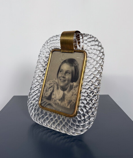 Hand Blown Murano Glasss Frame by Barovier & Toso, 1950s