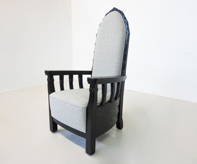 Hungarian Armchair by Toroczkai Wigand, 1920s - New Upholstery