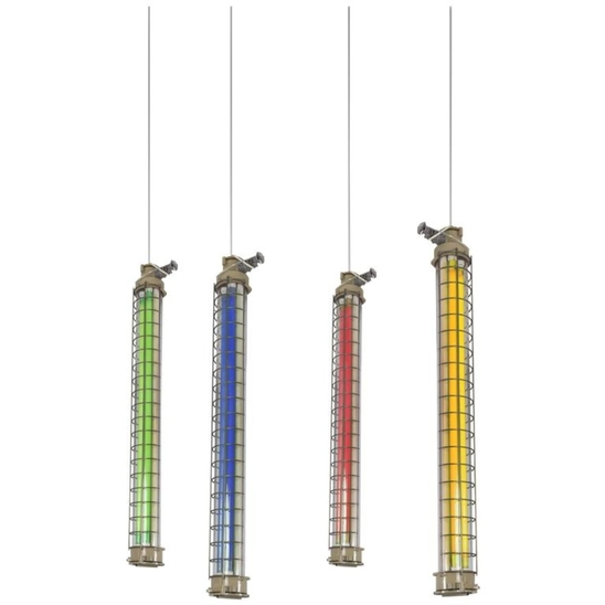 Industrial Ceiling Light-Columns, circa 1960