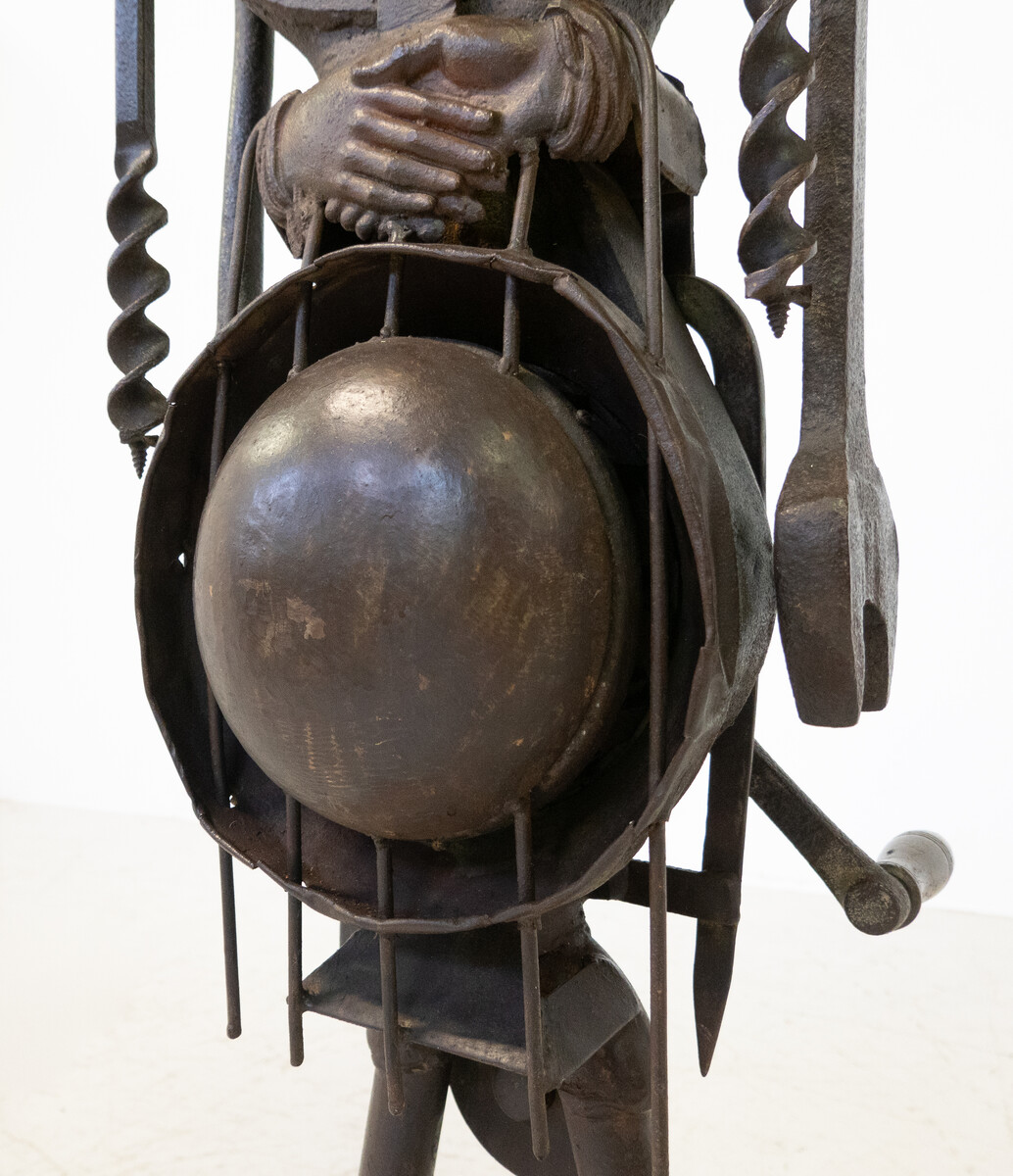 Iron Sculpture By Robert Michiels, Belgium, 1960s