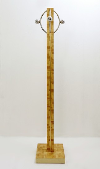 Italian Coat Stand, Wood and Metal