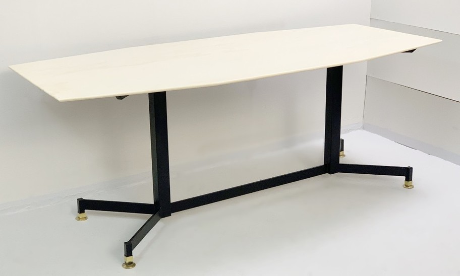 Italian Dining Table From The 50s Marble Top