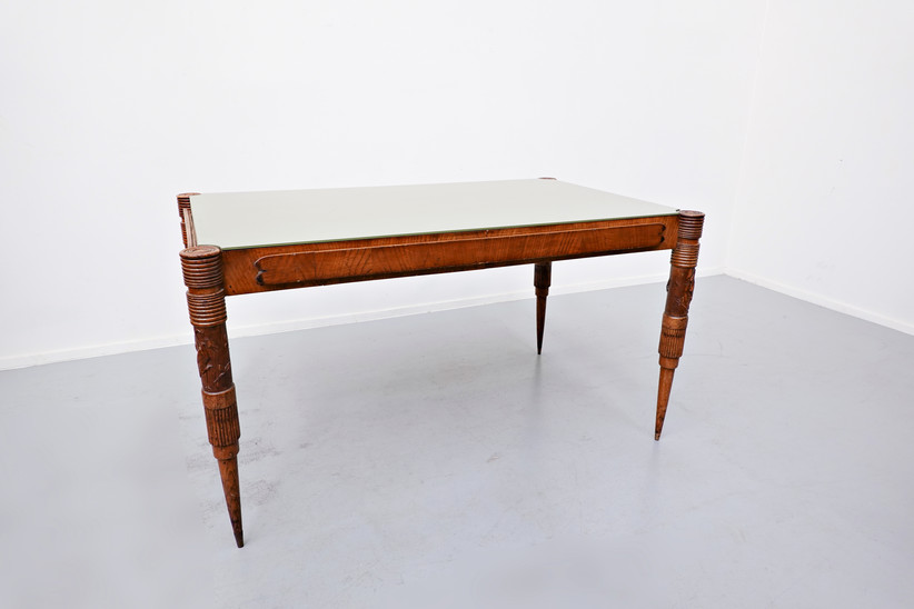 Italian Extendable Dining Table by Pier Luigi Colli, 1940s