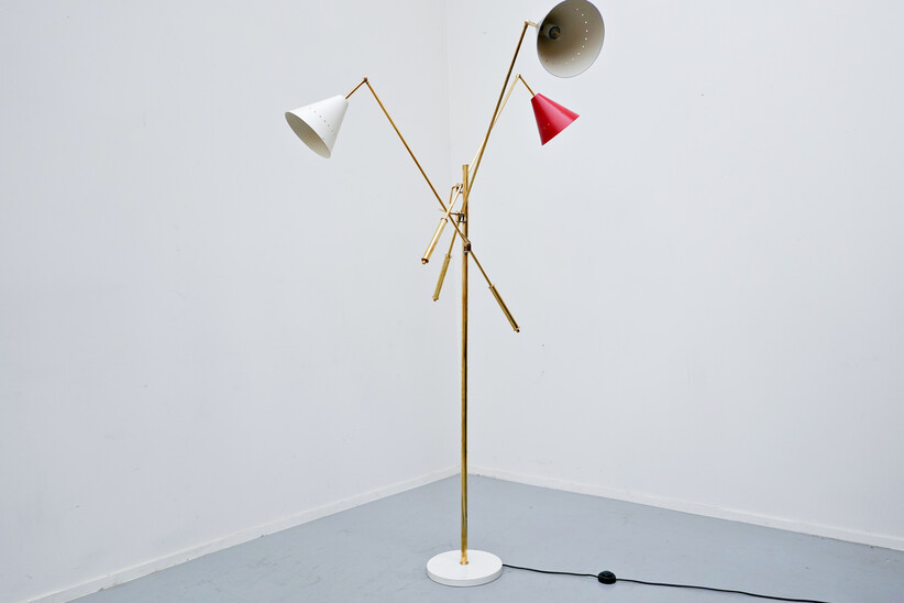 Italian Floor Lamp in the style of Stilnovo