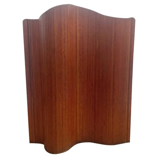Italian Mid-Century Modern Wooden Folding Screen