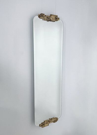 Italian Mirror in the style of Luciano Frigerio - 1960s