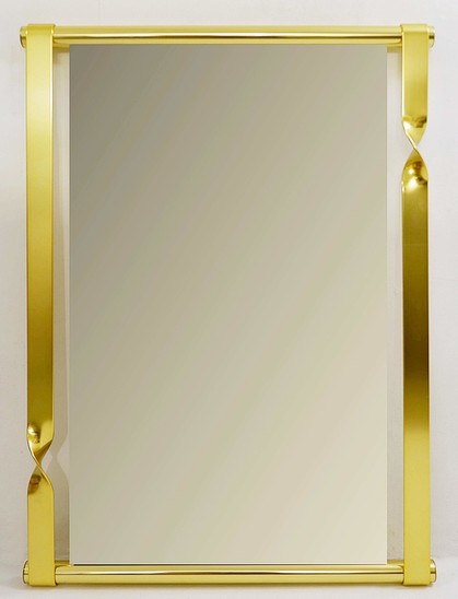 Italian Mirror With Twisted Frame By Luciano Frigerio, 1960/70s