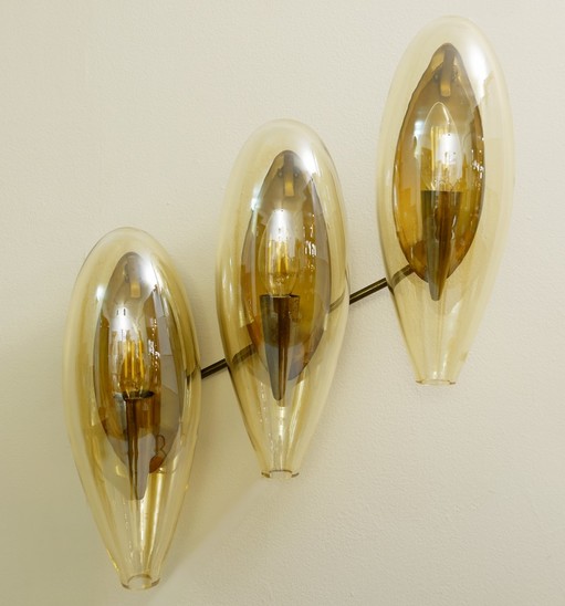Italian Murano Smoked Glass Sconce