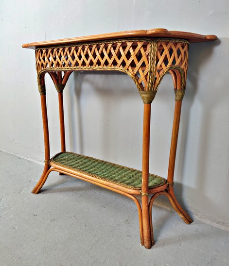 Italian Rattan Console