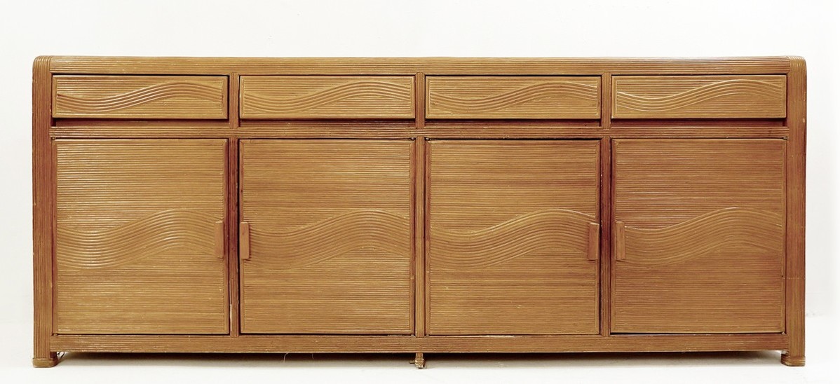 Italian Rattan Sideboard