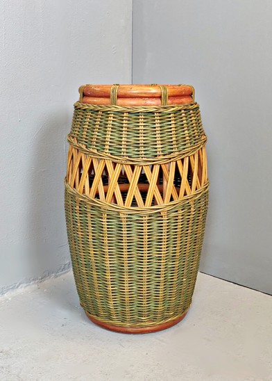 Italian Rattan Umbrella Stand