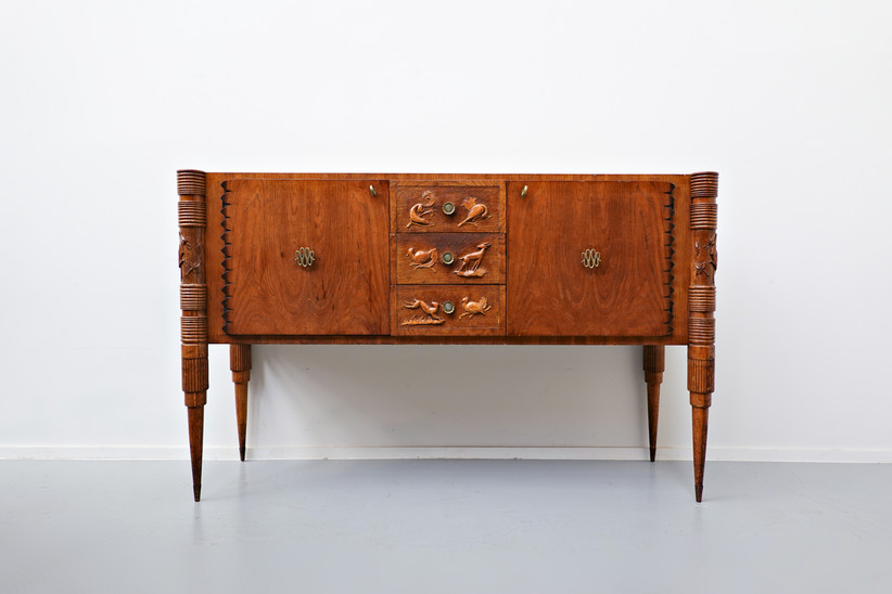 Italian Sideboard by Pier Luigi Colli, Ash Wood, 1940s