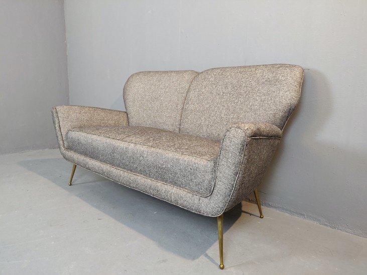 Italian Sofa, New Upholstery