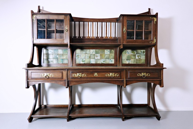 Large Art Nouveau Buffet, By Gustave Serrurier-Bovy