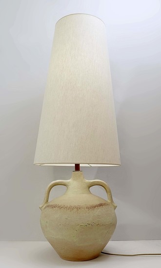 Large Ceramic Lamp/Floor Lamp With New Shade