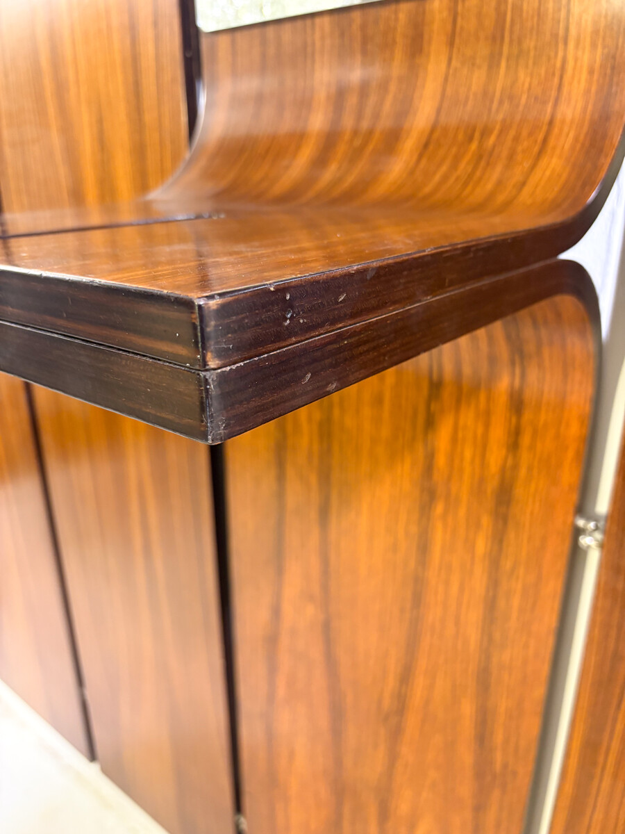 Large Coat Hanger with Mirror and Console, Italy, 1960s