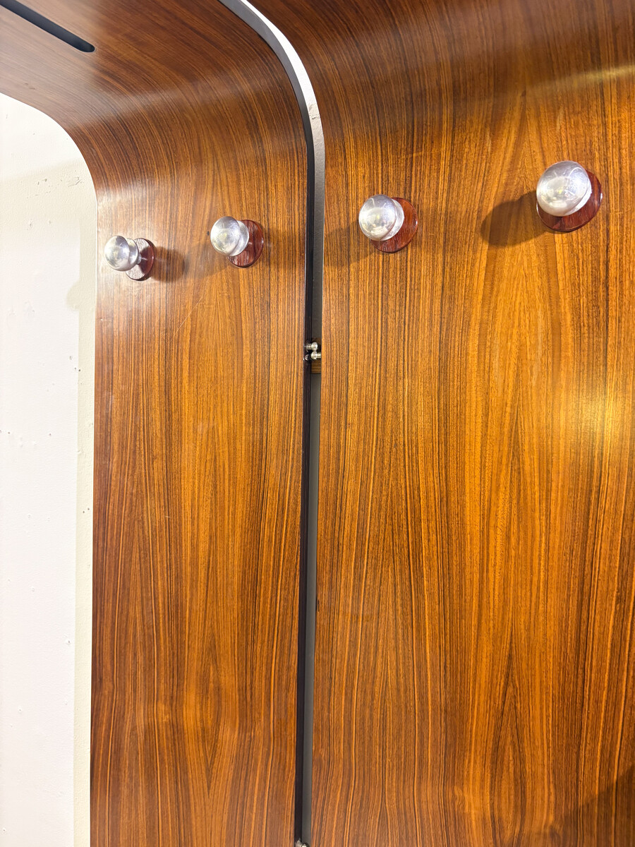 Large Coat Hanger with Mirror and Console, Italy, 1960s