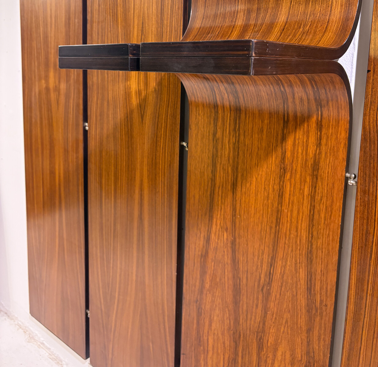 Large Coat Hanger with Mirror and Console, Italy, 1960s