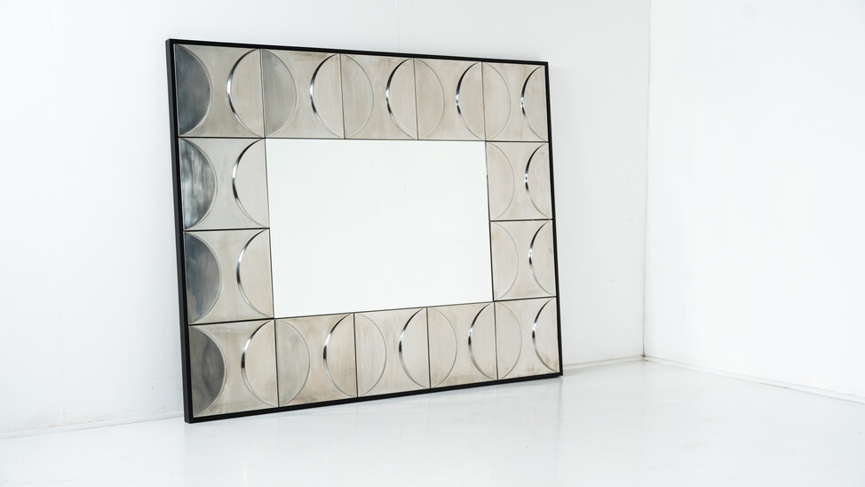 Large Contemporary Mirror, Aluminium