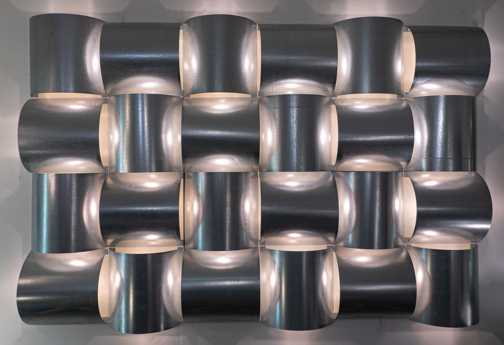 Large Contemporary Modular Aluminium Wall Light Panel, Belgium