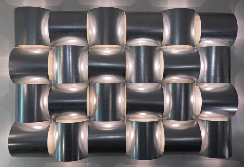 Large Contemporary Modular Aluminium Wall Light Panel, Belgium