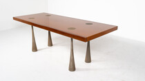 Large Dining Table by Angelo Mangiarotti, Italy