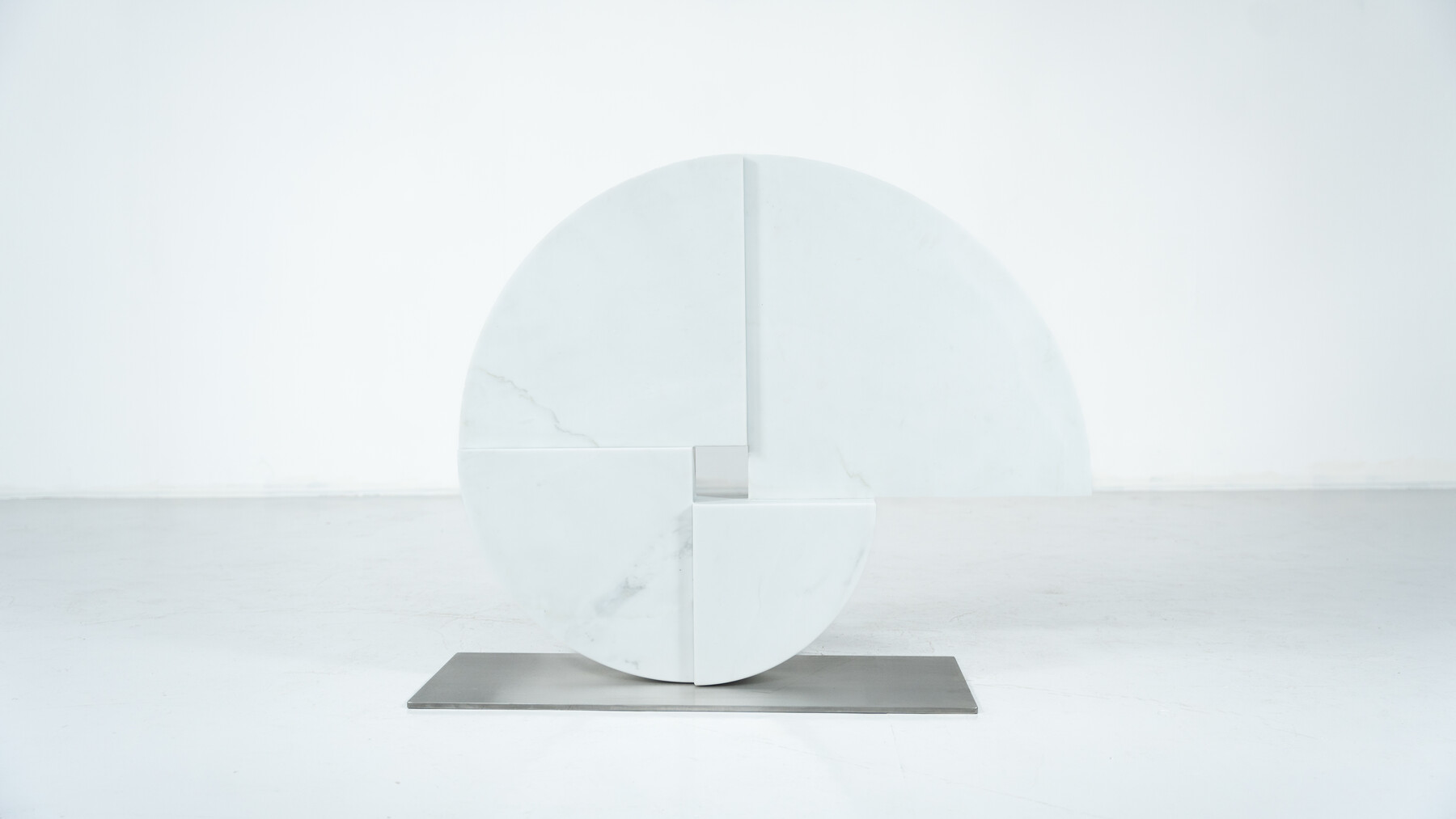 Large Marble Sculpture by Angelo Mangiarotti for Skipper, Italy, 1980s