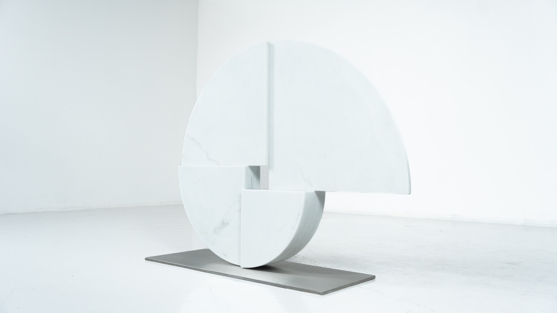 Large Marble Sculpture by Angelo Mangiarotti for Skipper, Italy, 1980s